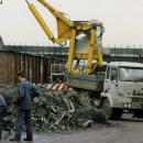 Star 200 truck with a truck mounted Jelcz DS 0101K crane grab at Wolsztyn goods yard